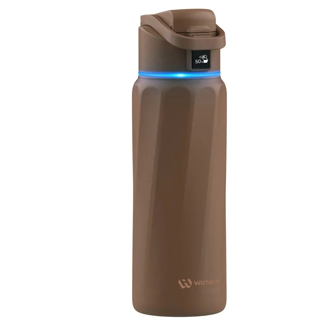 WATERH Boost Smart Water Bottle with APP - Insulated Stainless Steel Flask, Water Intake Tracker & Hydration Reminder, Portable Vacuum Thermal Cup, Wide Mouth Water Bottle for Travel & Gym, , Free Christmas Sticker，Ideal Gift